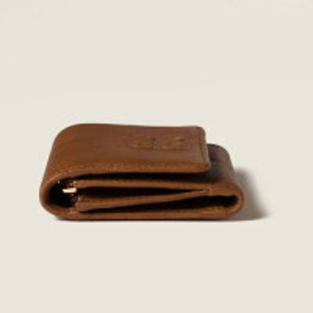 Miu Miu Nappa Leather Wallet Brown - image 4
